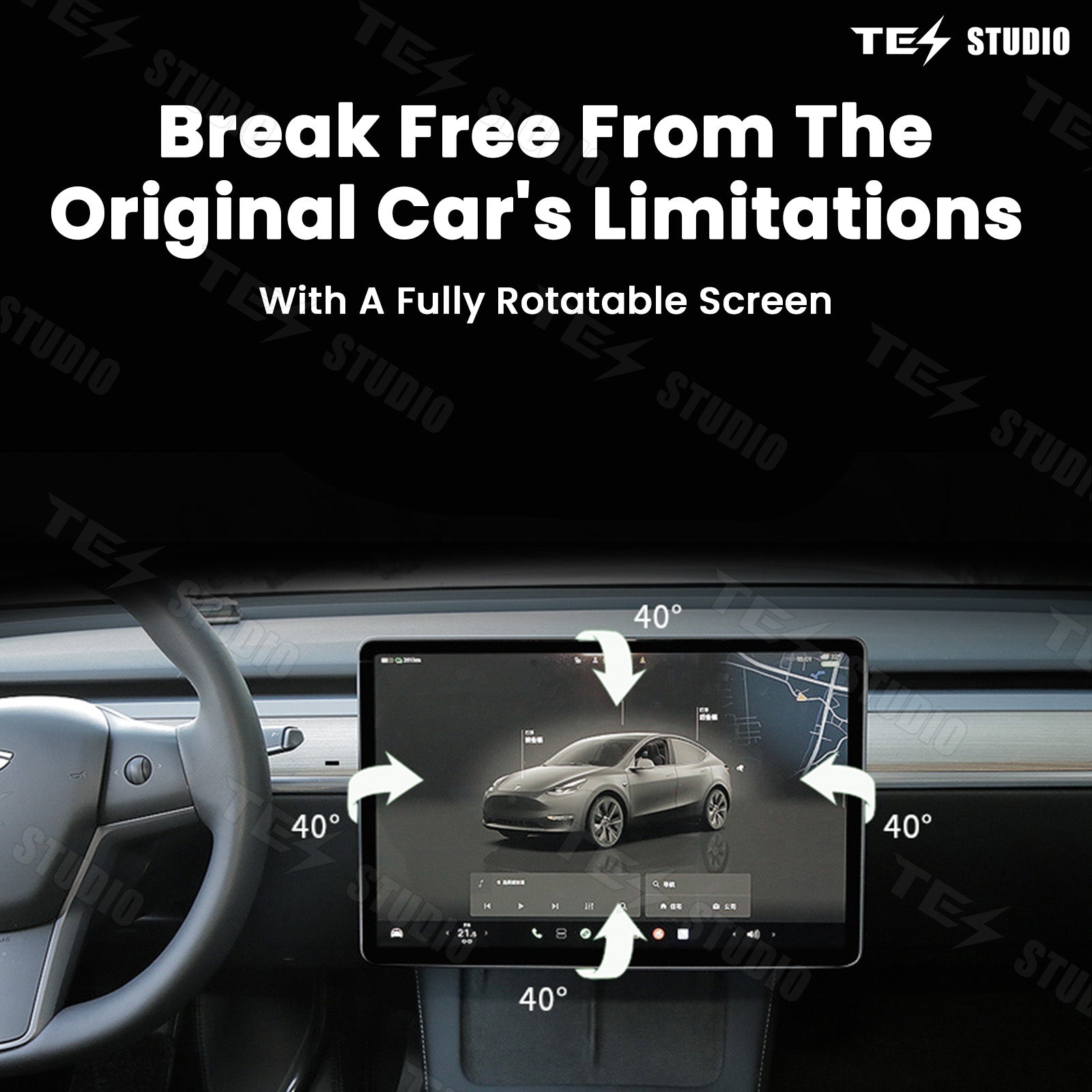 Screen Swivel Mount For Tesla Model 3 Highland 2024-2025