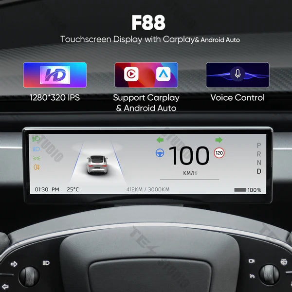 Model 3Y3 Highland F88 8.8-In Touch Screen Instrument Cluster Tesstudio®