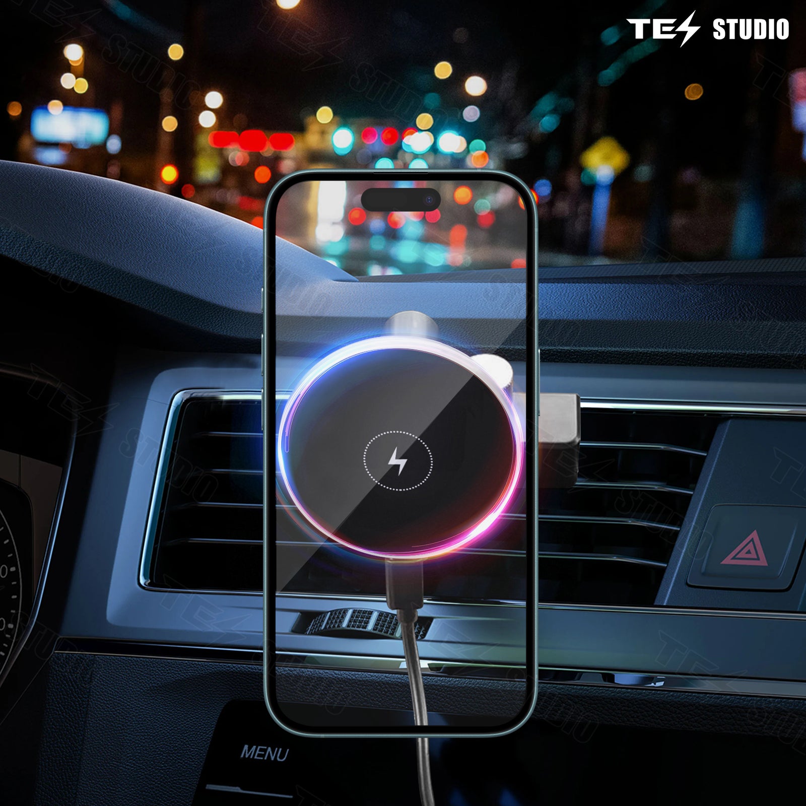 Model 3/ Y Wireless Magnet Phone Charger Holder 15W Fast Charging Secure Mount Tesstudio®