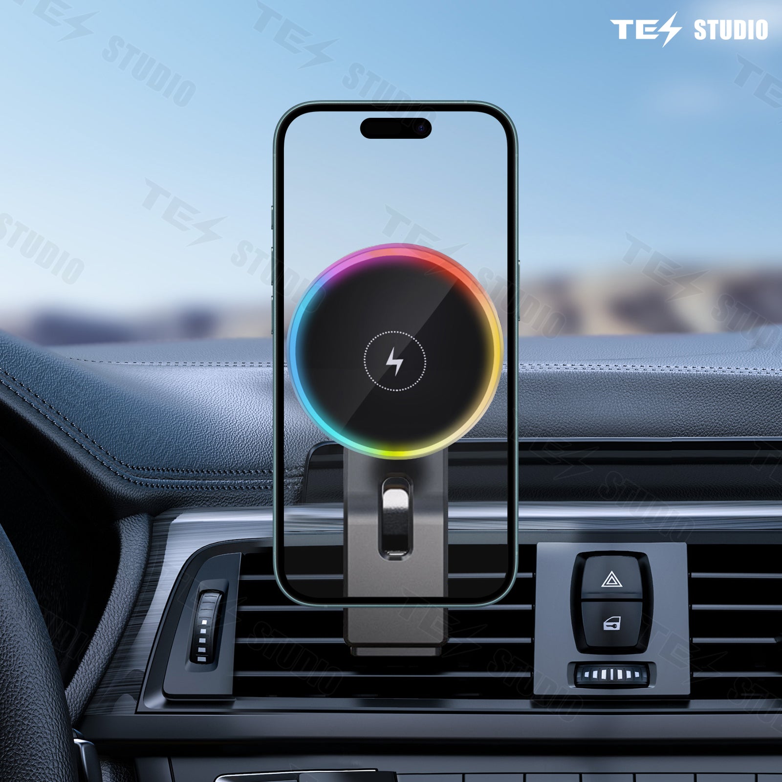 Model 3/ Y Wireless Magnet Phone Charger Holder 15W Fast Charging Secure Mount Tesstudio®