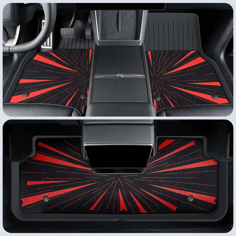 Tesla Model Y TPE 3D Floor Mats | All-Weather Waterproof Cargo Liner & Trunk Pad (LHD/RHD)