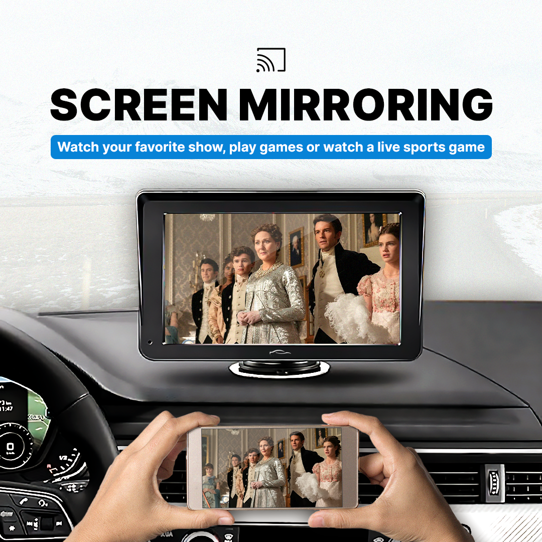 Tesstudio 7inch 4K CarPlay & Android Auto Car Screen