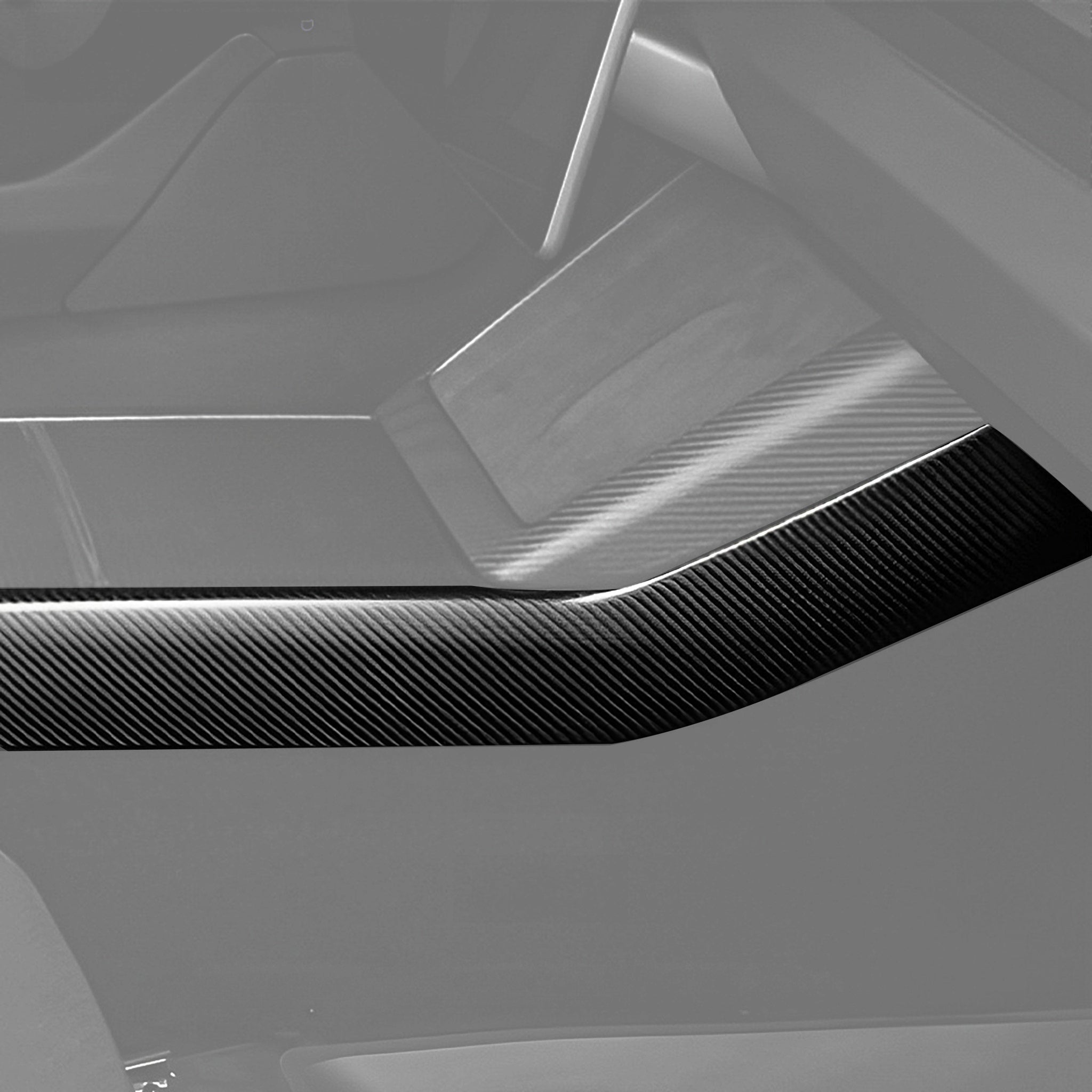 Real Molded Carbon Fiber Center Console Side Panel Covers for 2024+ Tesla Model 3 Highland & 2025+ Model Y Juniper (2 Pieces)