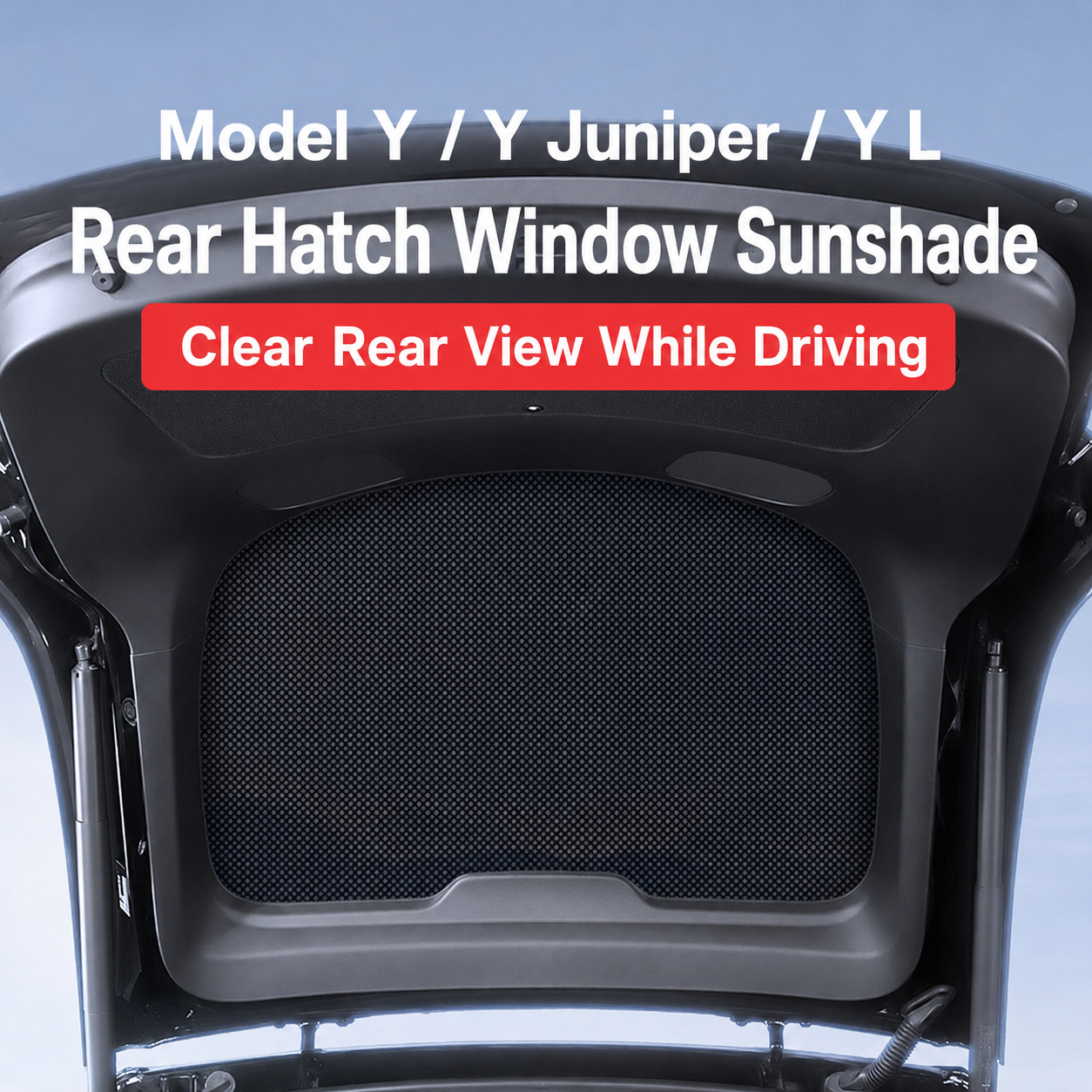 Rear Sunroof Mesh Hatch Sunshade for Tesla Model Y / Model Y Juniper / Model Y L - Tesstudio