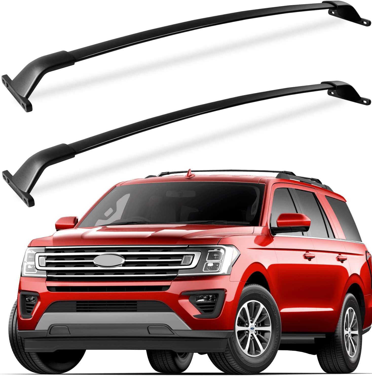 Ford Expedition cross bars 2018–2025 — installed on vehicle roof rails