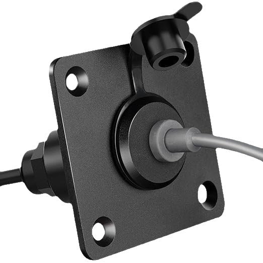 Tesstudio Starlink Mini no-drill aluminum cable routing panel with 5.5x2.1mm DC connector