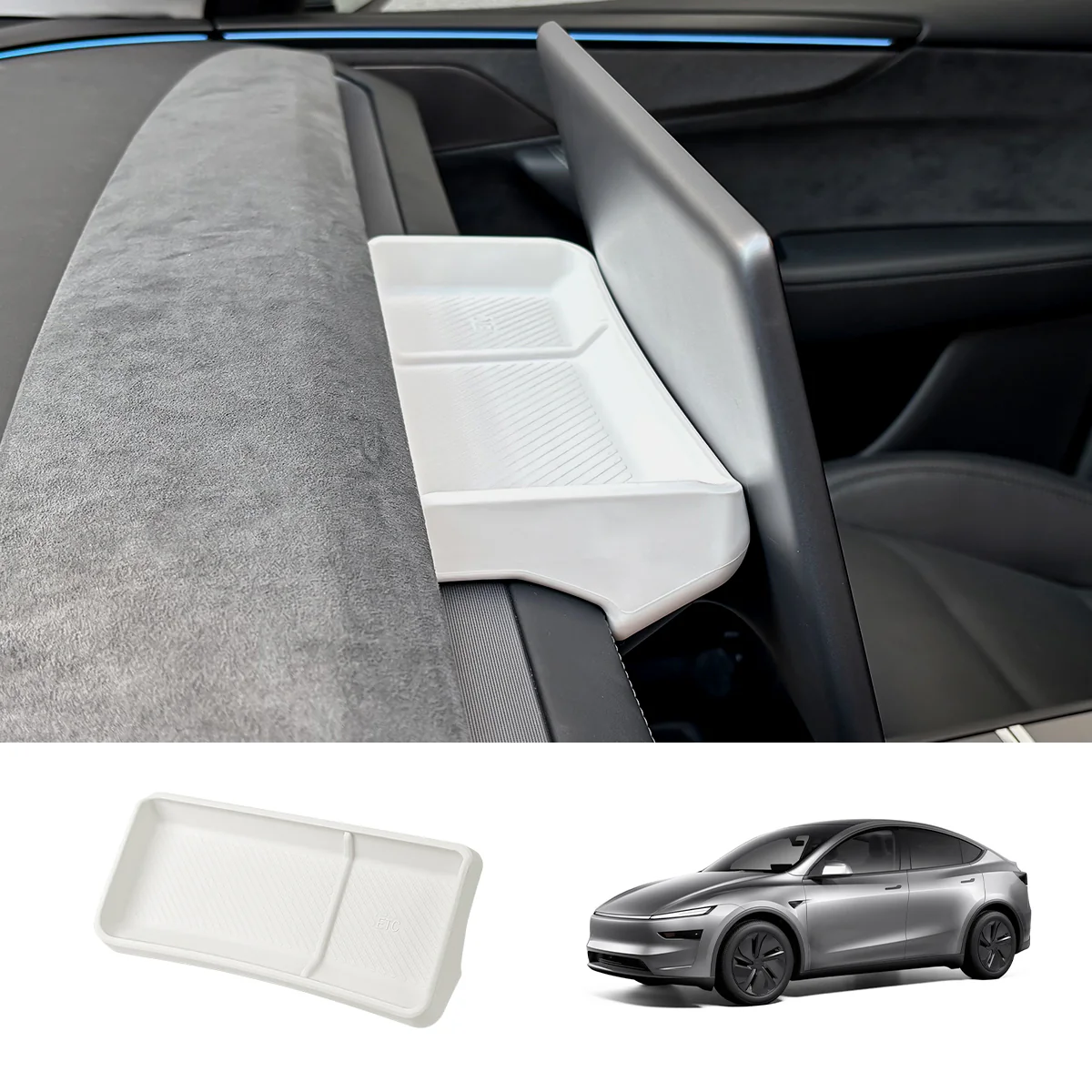 White Interior Upgrade Kit For Tesla Model Y Juniper 2025+