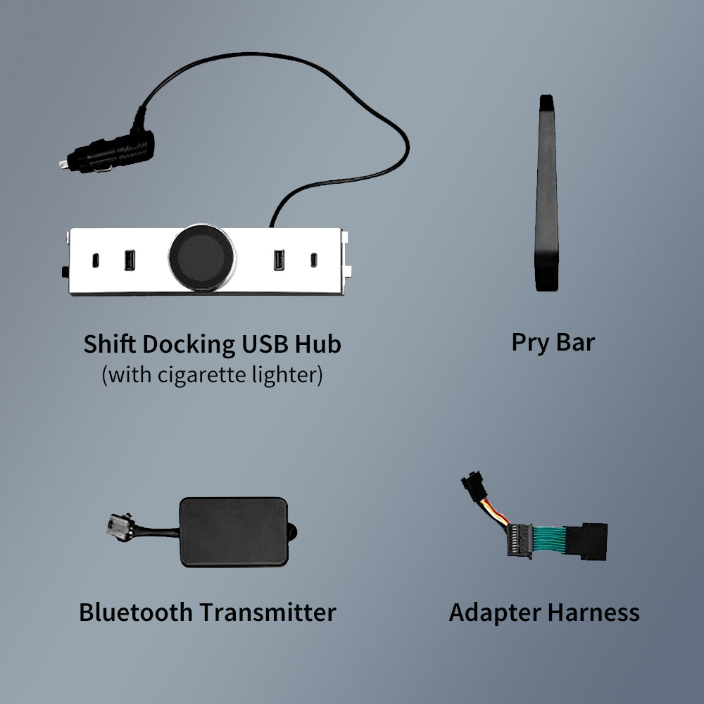 Smart Rotating Gear Shift Dock USB Hub for Tesla Model Y Juniper 2025