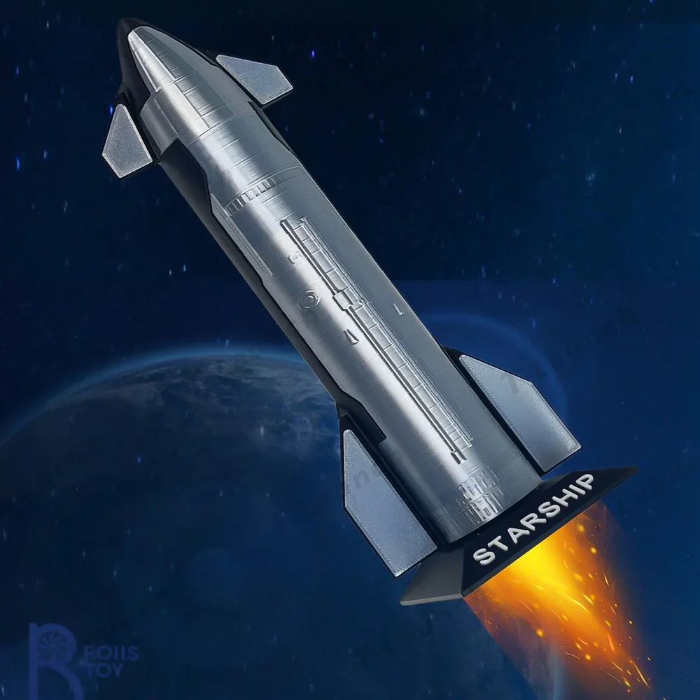 Handcrafted SpaceX Starship B7 Rocket Model | Ready-to-Display Collectible | Tesstudio
