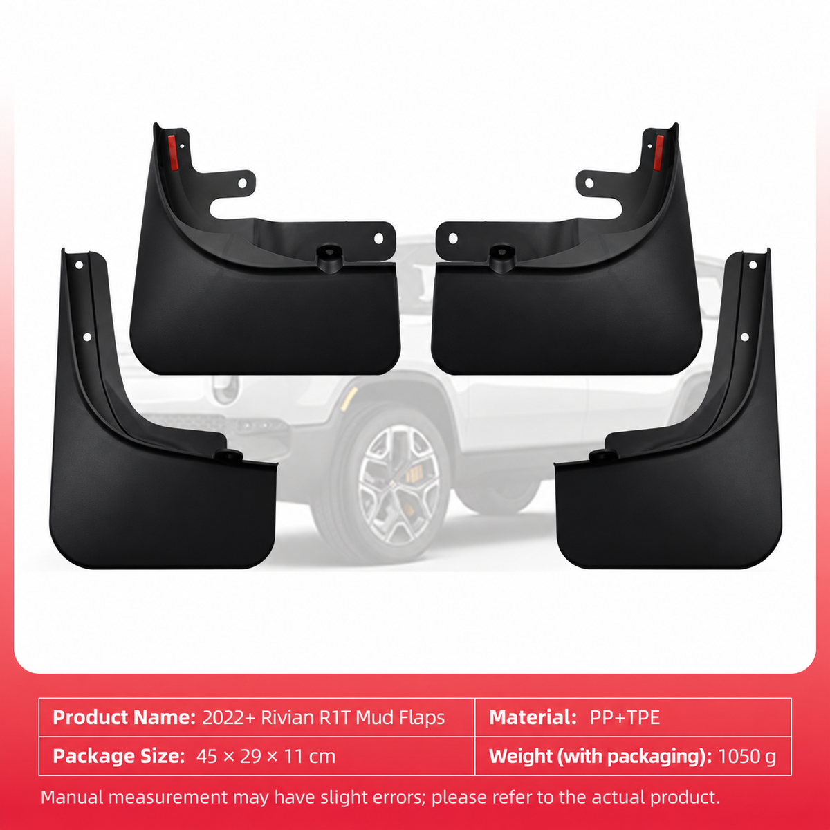 Mud Flaps for Rivian R1T (2022–2025)