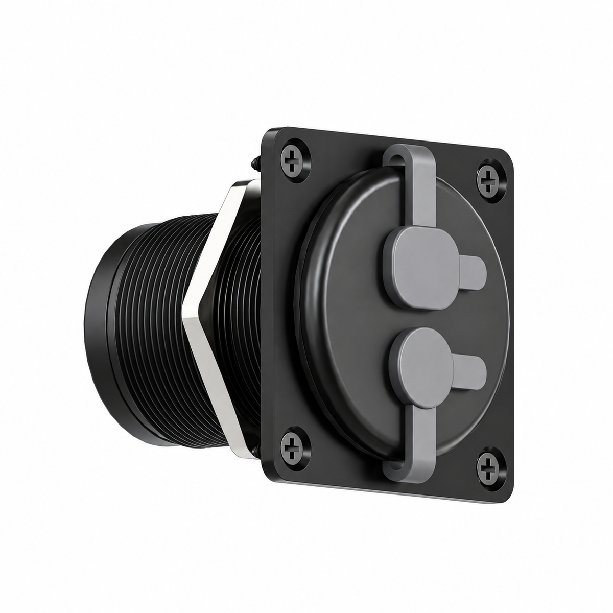 Starlink Mini & Gen 3 2-in-1 Aluminum Cable Pass-Through Panel - Waterproof RJ45/DC Female Couplers