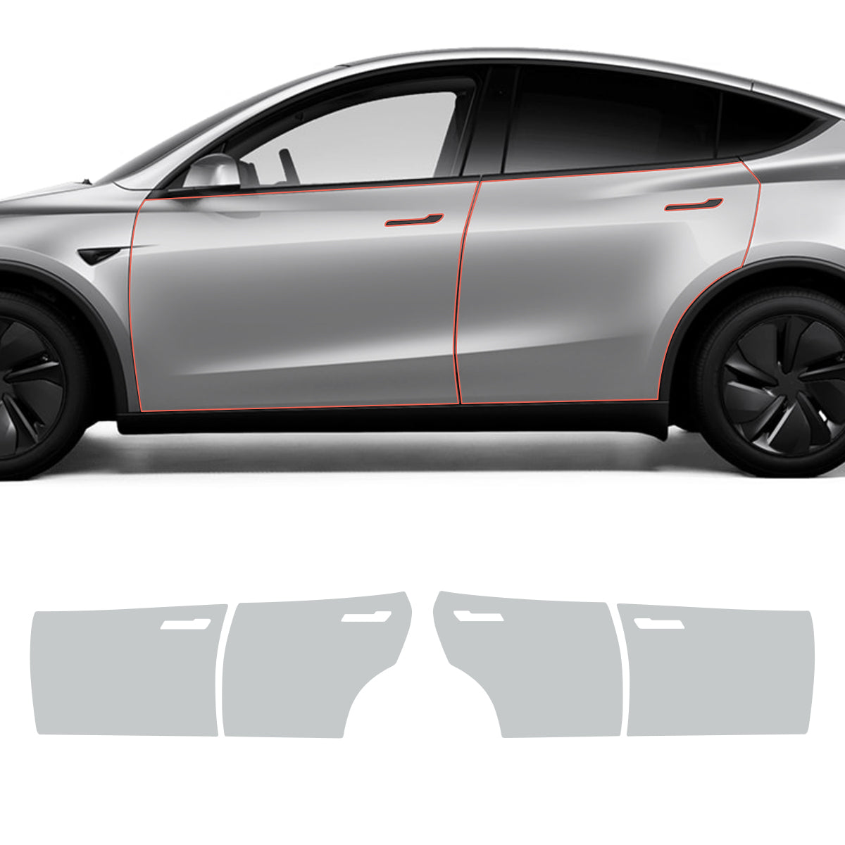 Glossy TPU Invisible Full-Body PPF for Tesla Model Y Juniper 2025+