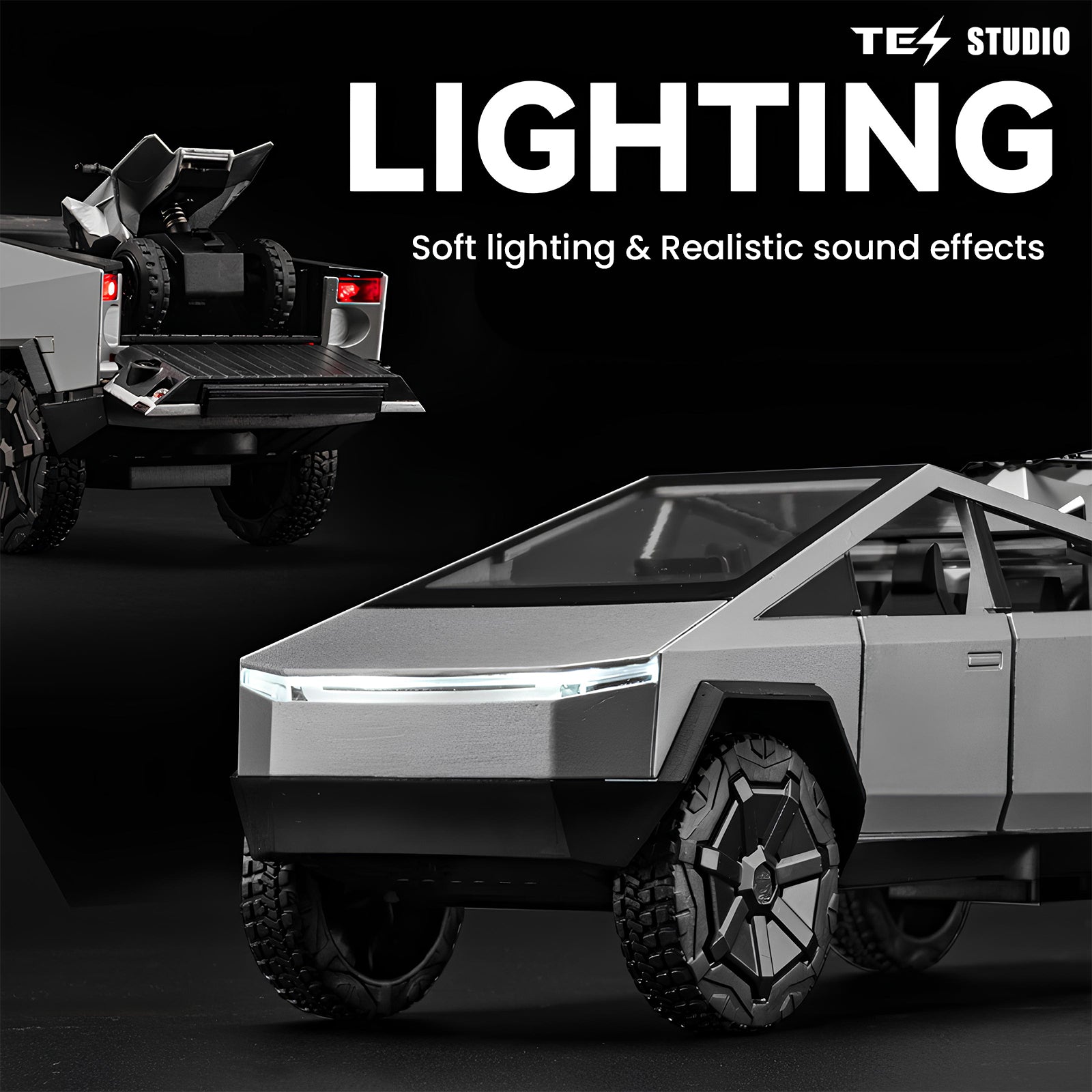 Tesla Cybertruck Metal Model Car Toy Trucks Pick-Up Truck Toys for Kids Tesstudio®
