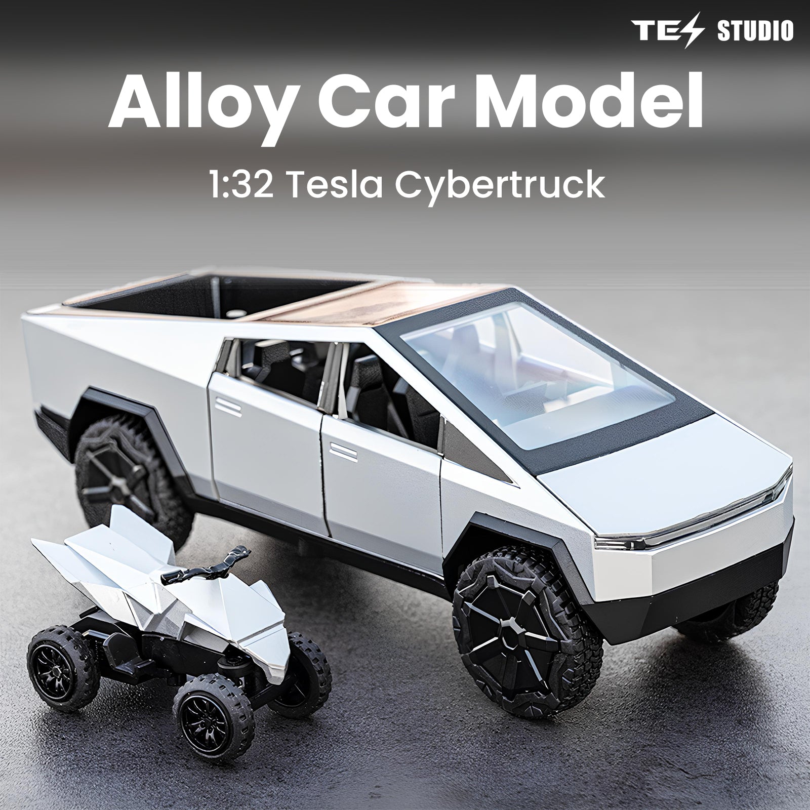 Tesla Cybertruck Metal Model Car Toy Trucks Pick-Up Truck Toys for Kids Tesstudio®