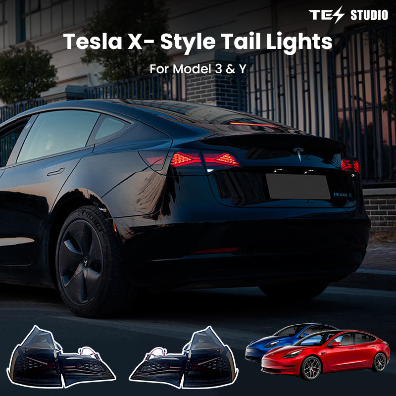 Tesla Model 3 Model Y Taillights Rear Lamp Assembly LED X-Style Tail lights Tesstudio®