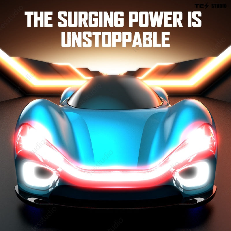 Tesla Remote Control Car Electric Gesture Sensing Toy Drift Spray Drift Stunt Car with Light Kids Gift for Children Boys Girls 
