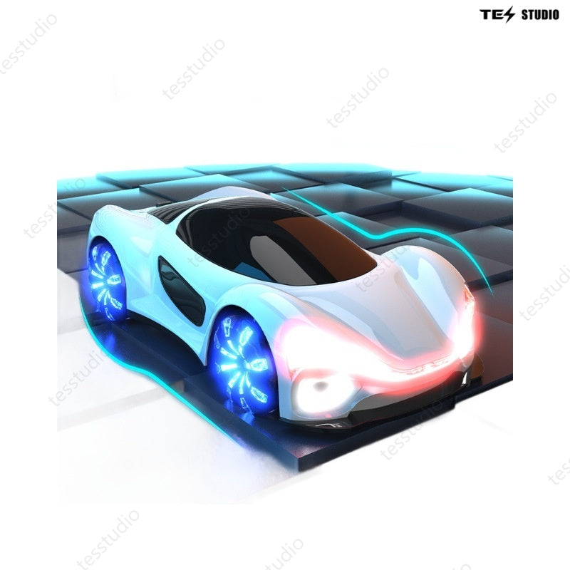 Tesla Remote Control Car Electric Gesture Sensing Toy Drift Spray Drift Stunt Car with Light Kids Gift for Children Boys Girls 