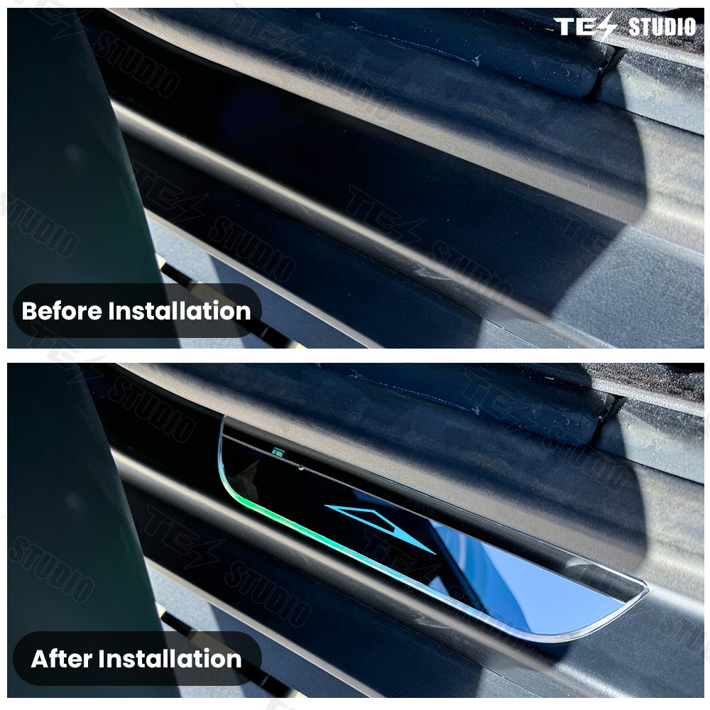 Cybertruck Illuminated Door Sills Protector LED Welcome Pedal Trim Plates Tesstudio®