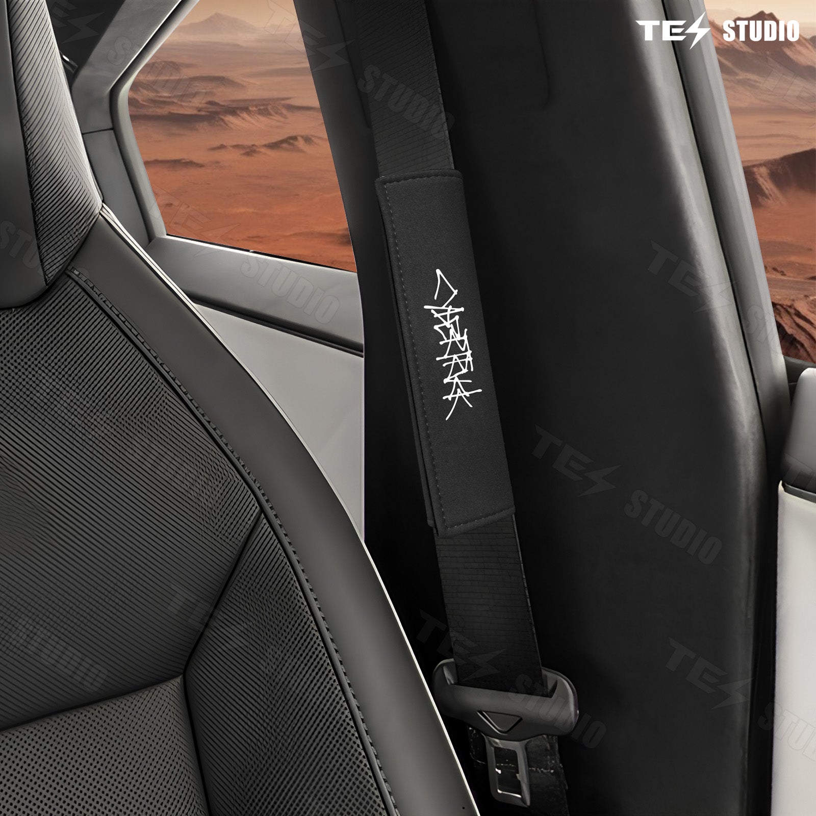 Tesla Accessories Cybertruck Seat Belt Cushion Cover Cybertruck Seat Belt Pads Comfort Shoulder Neck Protector Cybertruck  Accessories Tesstudio®