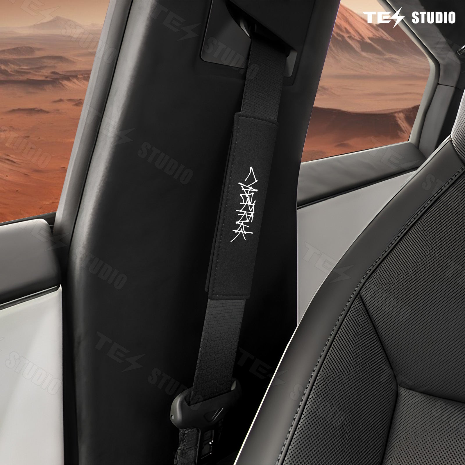 Tesla Accessories Cybertruck Seat Belt Cushion Cover Cybertruck Seat Belt Pads Comfort Shoulder Neck Protector Cybertruck  Accessories Tesstudio®