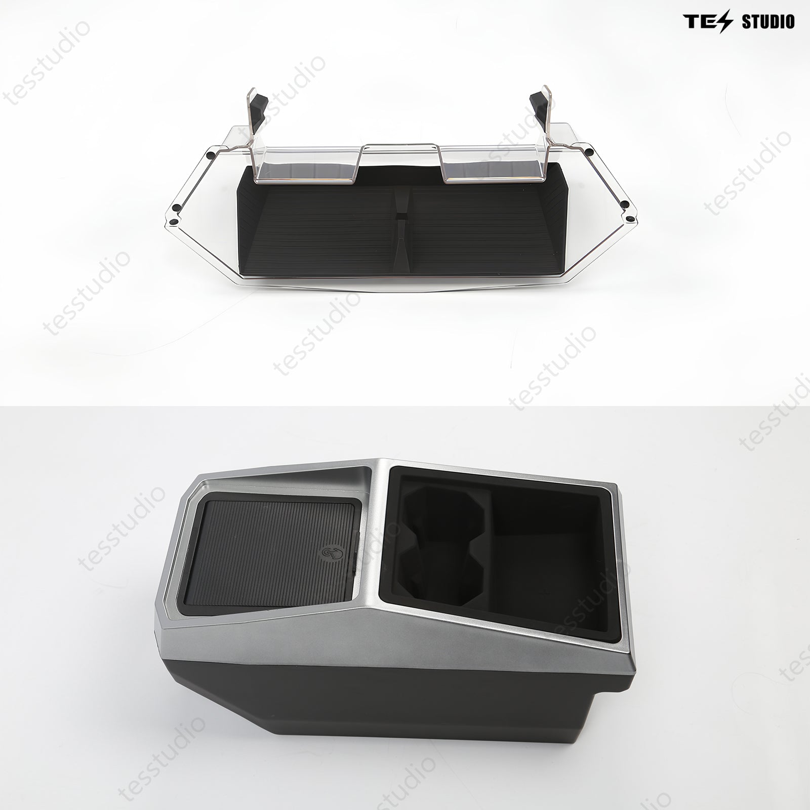 Tesla Cybertruck Center Console Multifunctional Storage Box Center Floor Organizer Tesstudio®