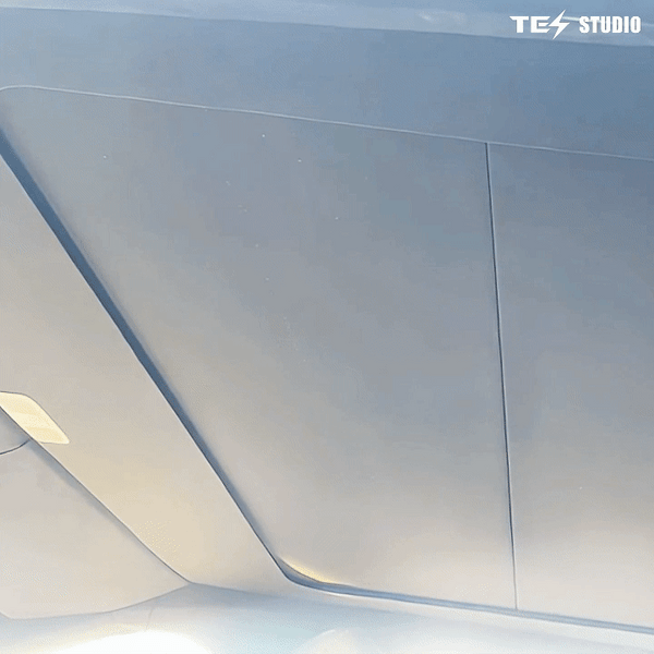 Cybertruck electric power sunshade motion demo