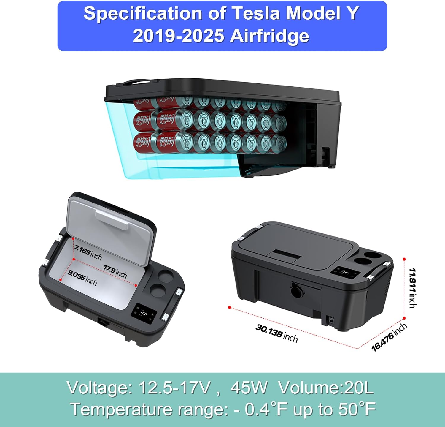 Tesla Model Y Frunk Accessories — soft-close motor detail