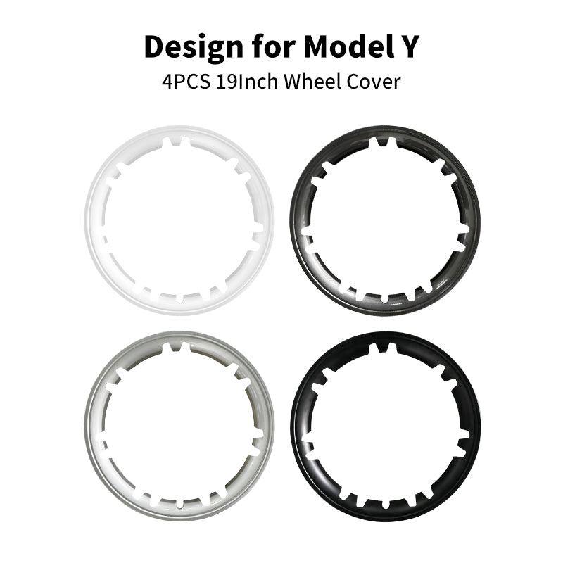 Tesla Model Y Center Caps 19 Inch Hubcaps Hub Protection Ring Tesla Wheel Tesstudio® 