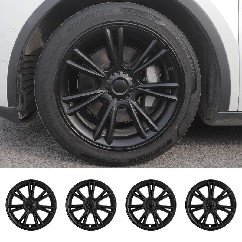 Tesla Model Y Hub Caps 19'' Sport Style Wheel Cover Tesla Tire Accessories Tesstudio® 