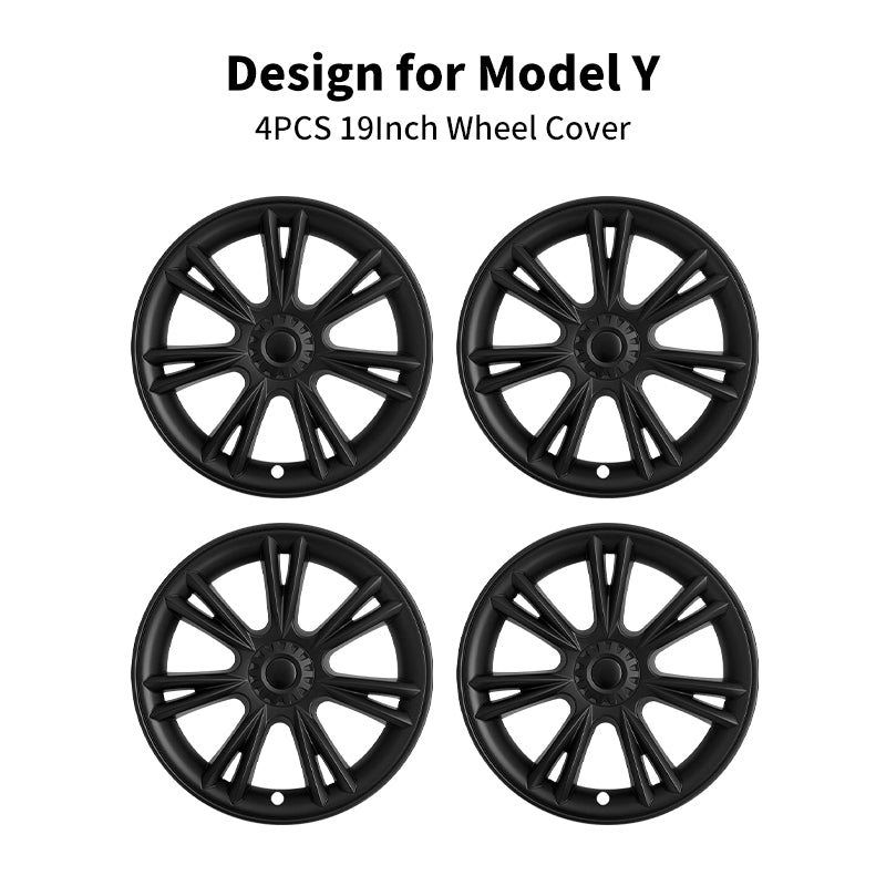Tesla Model Y Hub Caps 19'' Sport Style Wheel Cover Tesla Tire Accessories Tesstudio® 