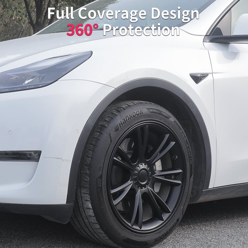 Tesla Model Y Hub Caps 19'' Sport Style Wheel Cover Tesla Tire Accessories Tesstudio® 