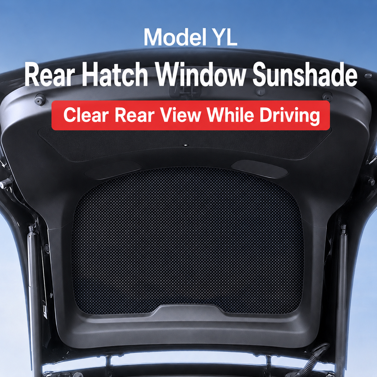 Tesla Model Y L (2025.11+) Rear Sunroof Mesh Hatch Sunshade