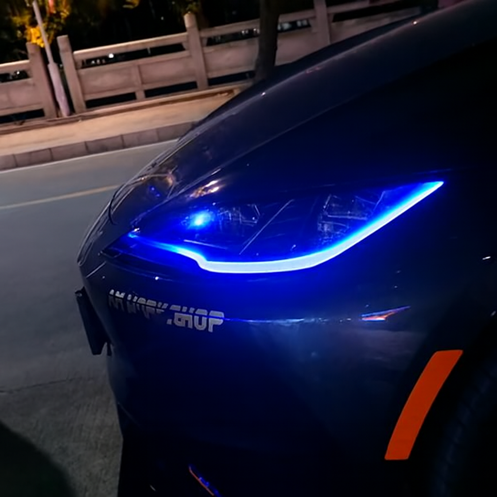 Model 3 Highland Exterior Accessories Daytime Running Light DRL Boards Headlight Tesstudio Model 3 Highland (08/2023+) / Blue