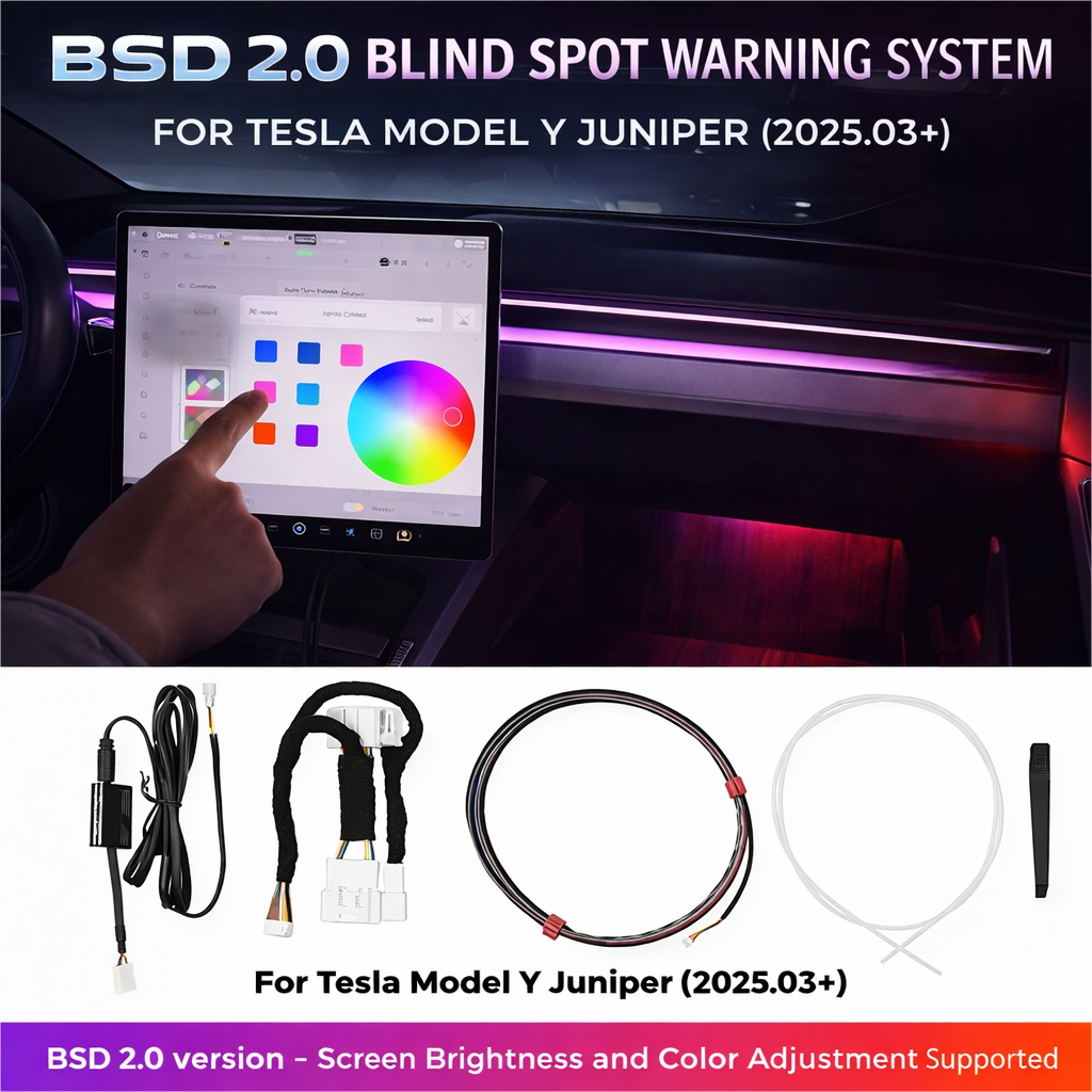 Tesstudio BSD 2.0 Blind Spot Warning System For Tesla Model Y Juniper（2025.03+）