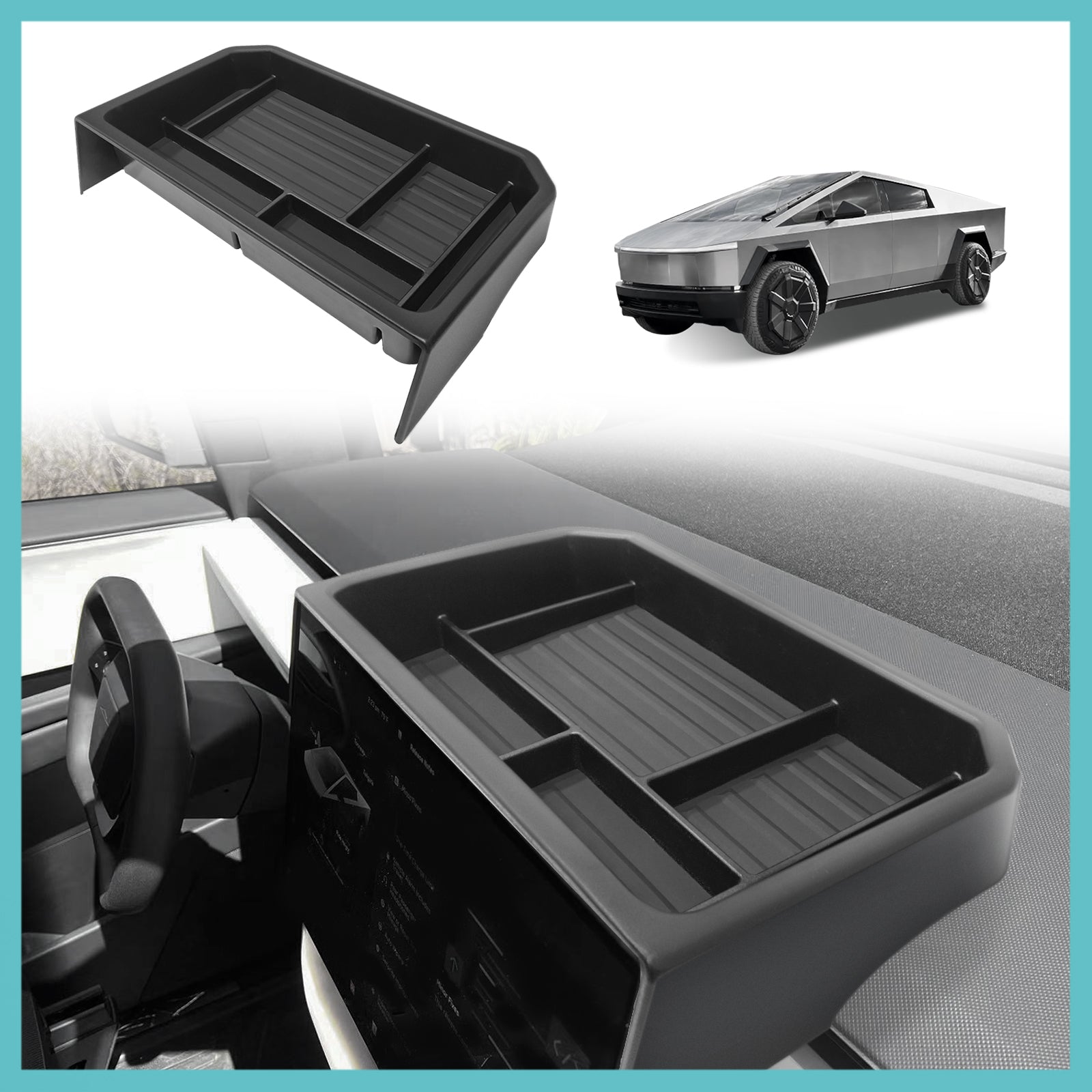 Tesstudio Cybertruck Screen Back Organizer for Tesla