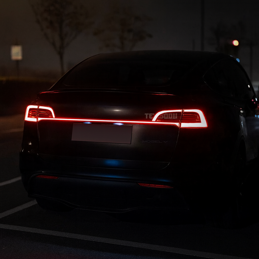 Tesstudio Knight Rider Full-Width LED Strip Tail Light for Tesla Model 3 & Model Y – Enhanced Visibility & Modern Styling