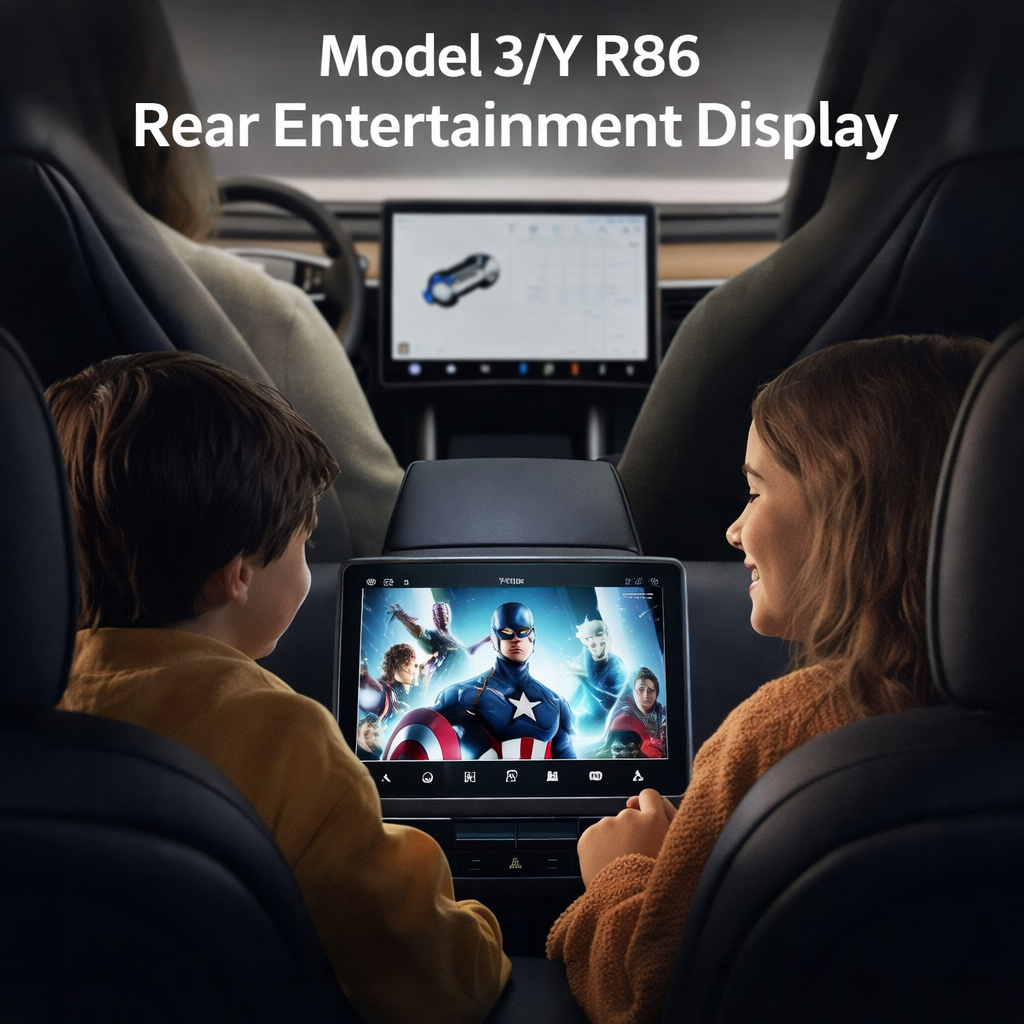 Tesstudio Model 3 / Y R86 Rear Entertainment Display
