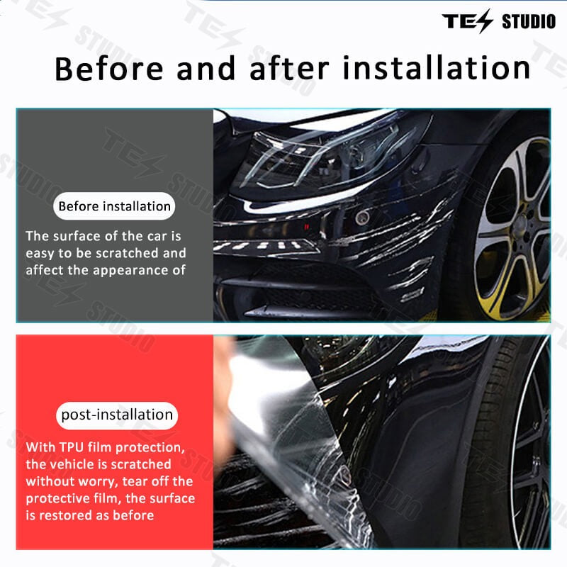 Tesstudio Tesla Accessories Cybertruck ppf TPU Invisible Full Car Paint Protection Film for Cybertruck