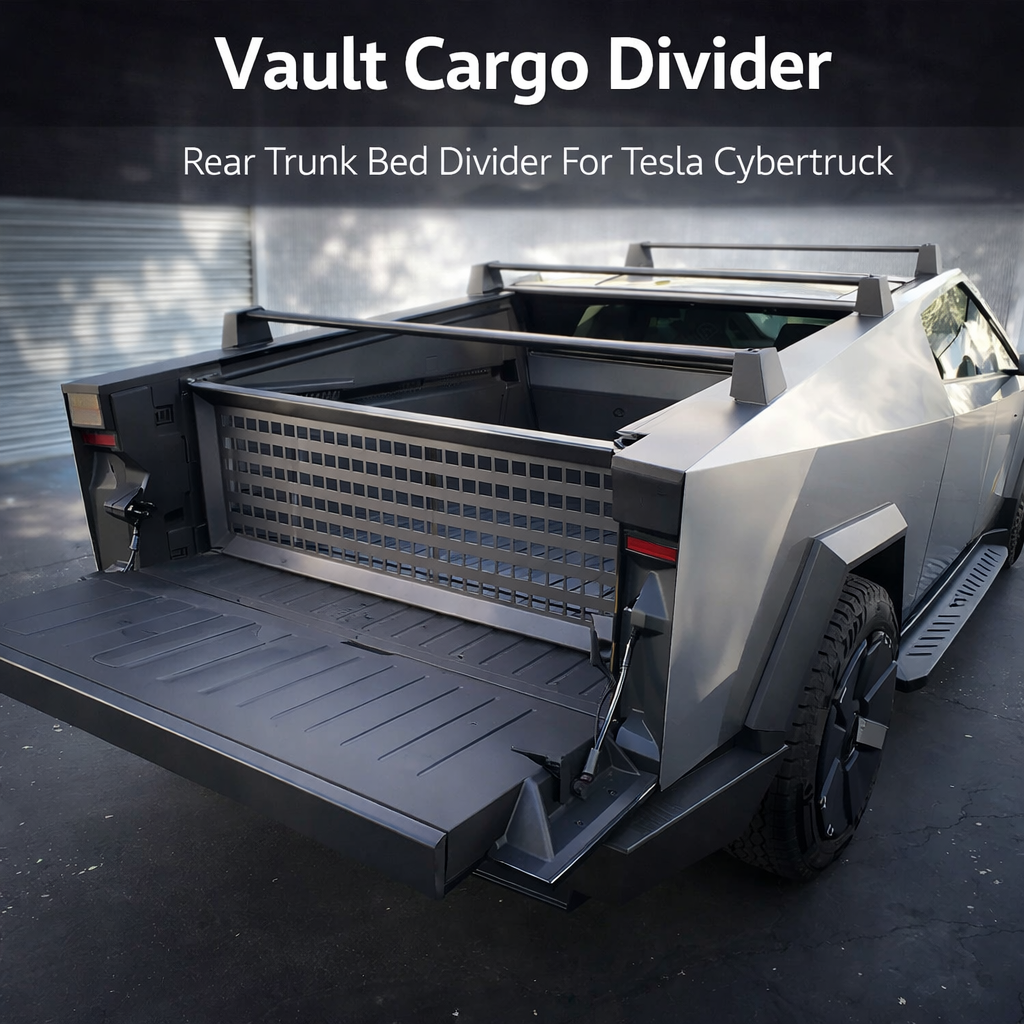 Tesstudio Vault Cargo Divider Rear Bed Divider for Tesla Cybertruck