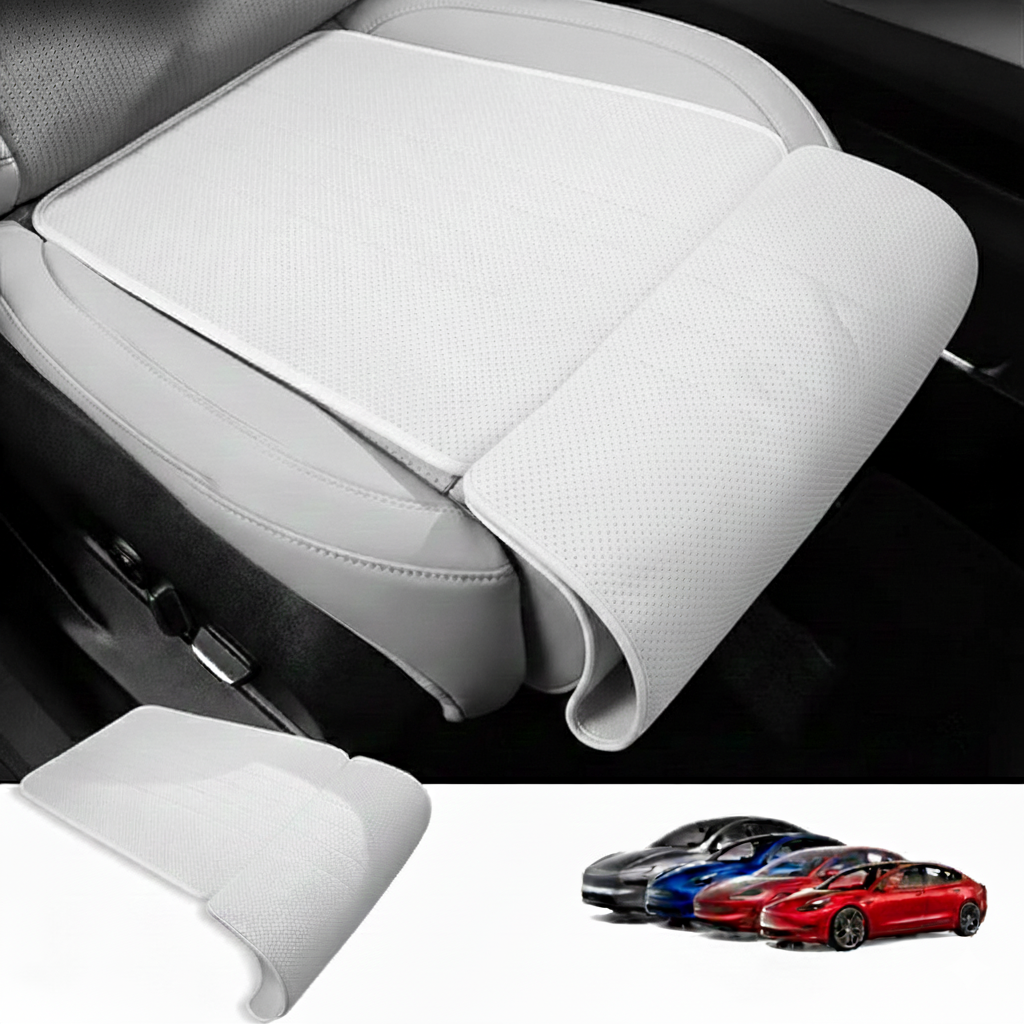 Premium Nappa Leather Front Seat Leg Support Cushion For Model 3/3 Highland /Y/ Y Juniper - Tesstudio