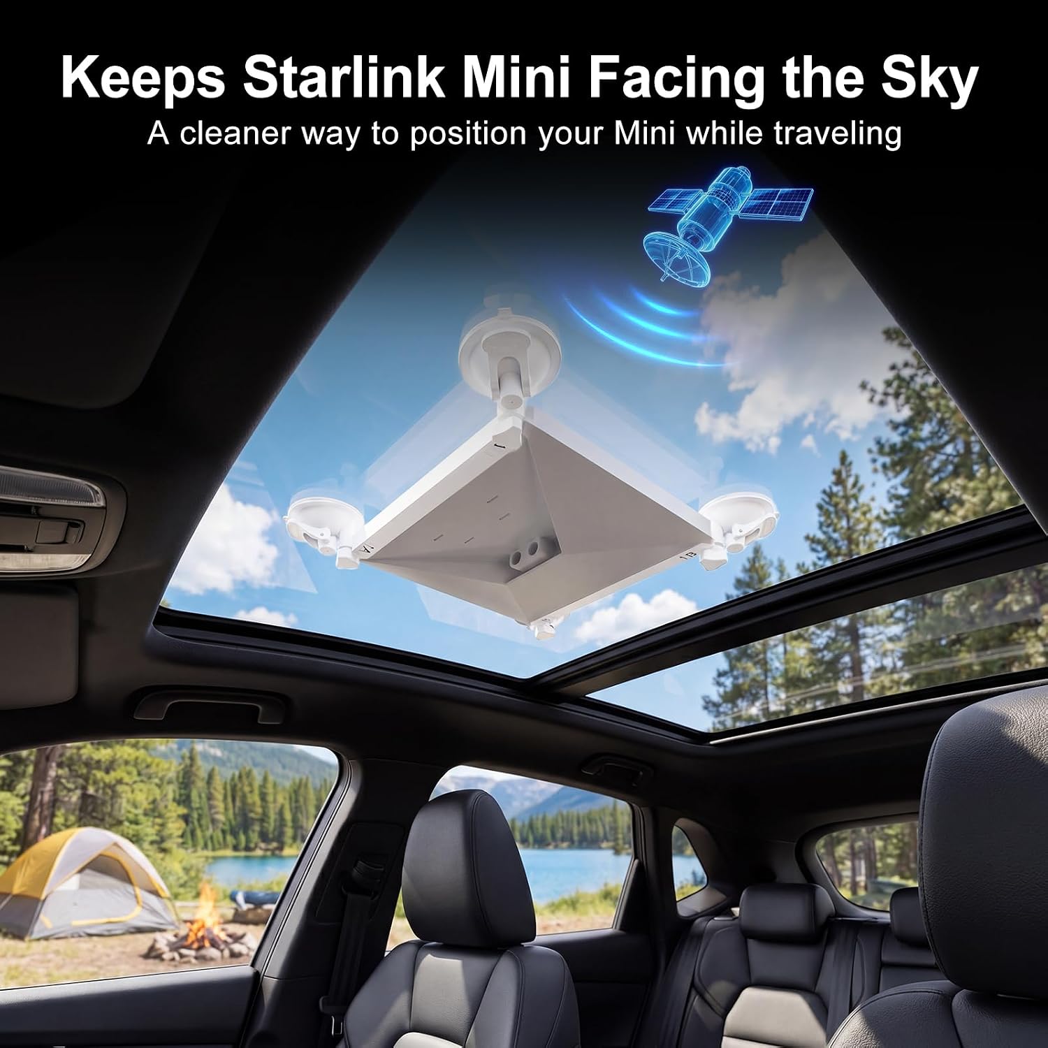 Starlink Mini Window & Sunroof Suction Mount