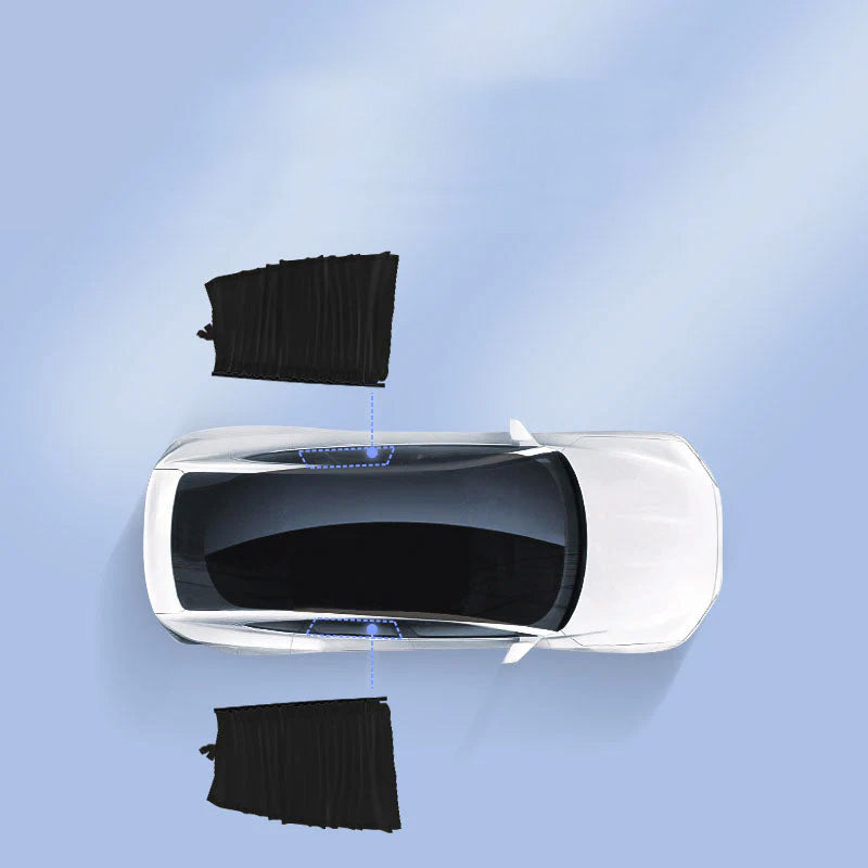 Tesla Model Y 専用 レインガードシェード Tesla Model 3/Y サイドウィンドウ プライバシー カーテン