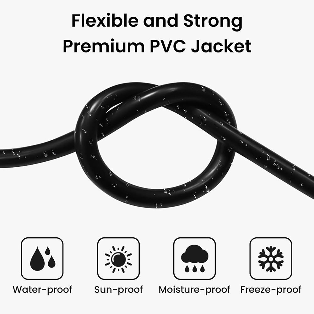Flexible PVC jacket on Starlink Mini 16AWG replacement DC cable