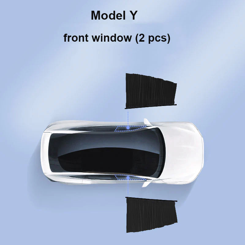 Tesla Model Y 専用 レインガードシェード Tesla Model 3/Y サイドウィンドウ プライバシー カーテン
