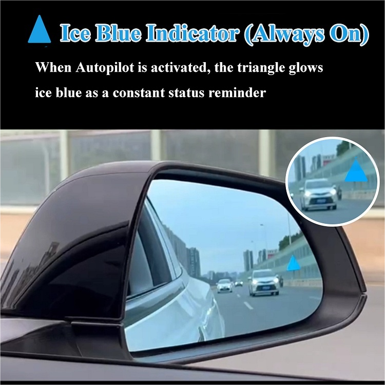 2026 BSD Anti-dizziness Side Mirror Blind Spot Monitor For Tesla Model 3/Y/3 Highland/Y Juniper