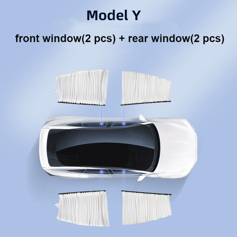 Tesla Model 3/Y サイドウィンドウ プライバシー カーテン