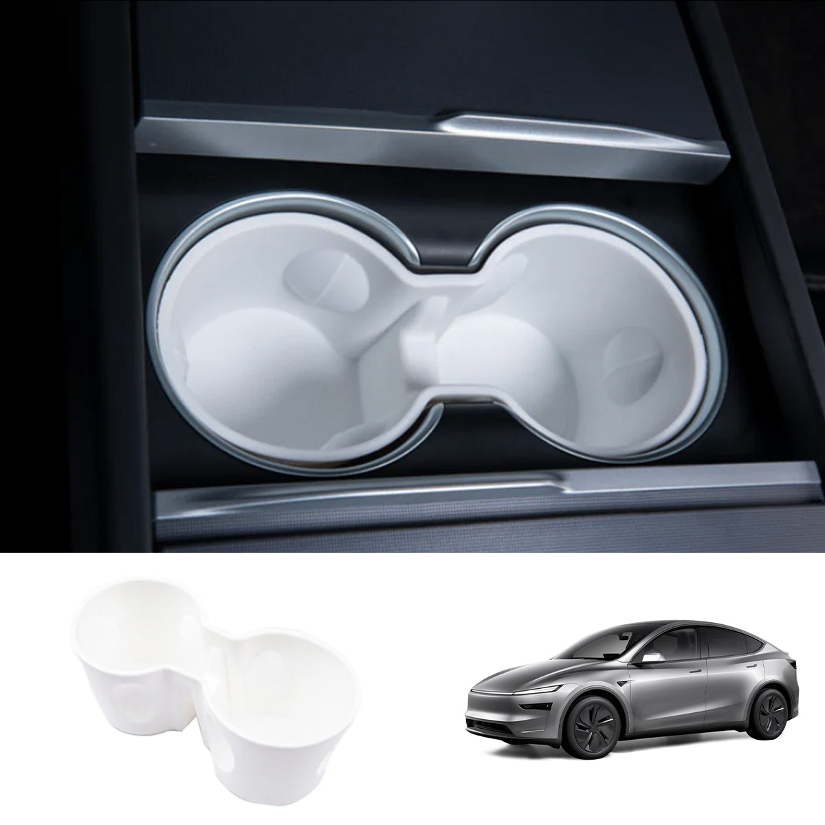 White Interior Upgrade Kit For Tesla Model Y Juniper 2025+