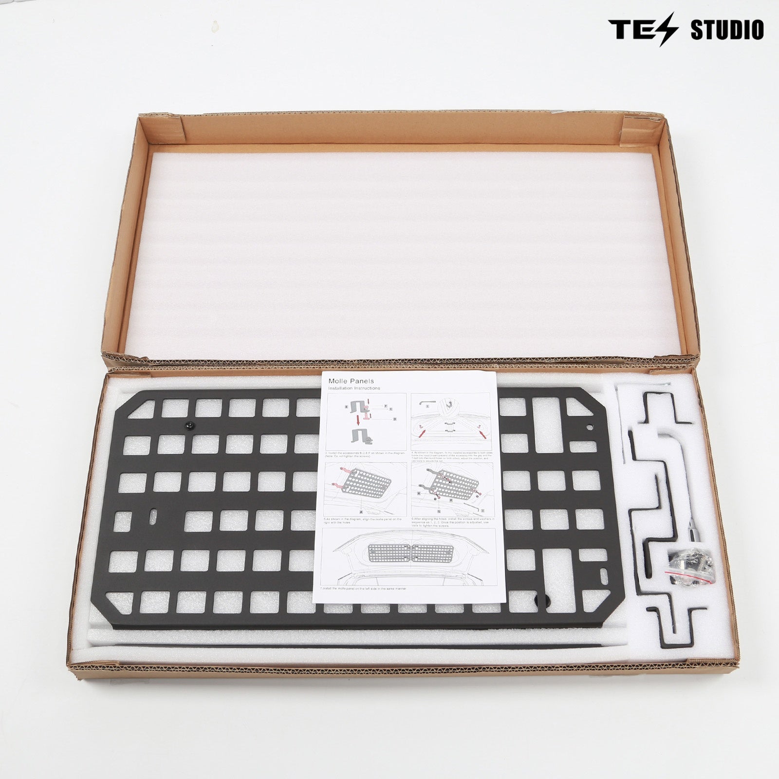 Tesla Cybertruck Accessories Frunk Molle Panels Organizer Cargo Tesstudio®