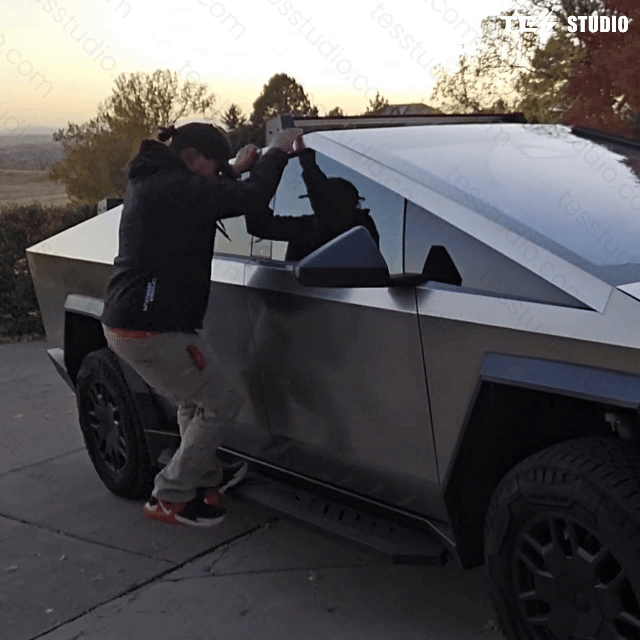 Tesla Cybertruck Running Boards Side Steps Cybertruck Nerf Bars Cybertruck Exterior Brackets Tesla Accessories Tesstudio®