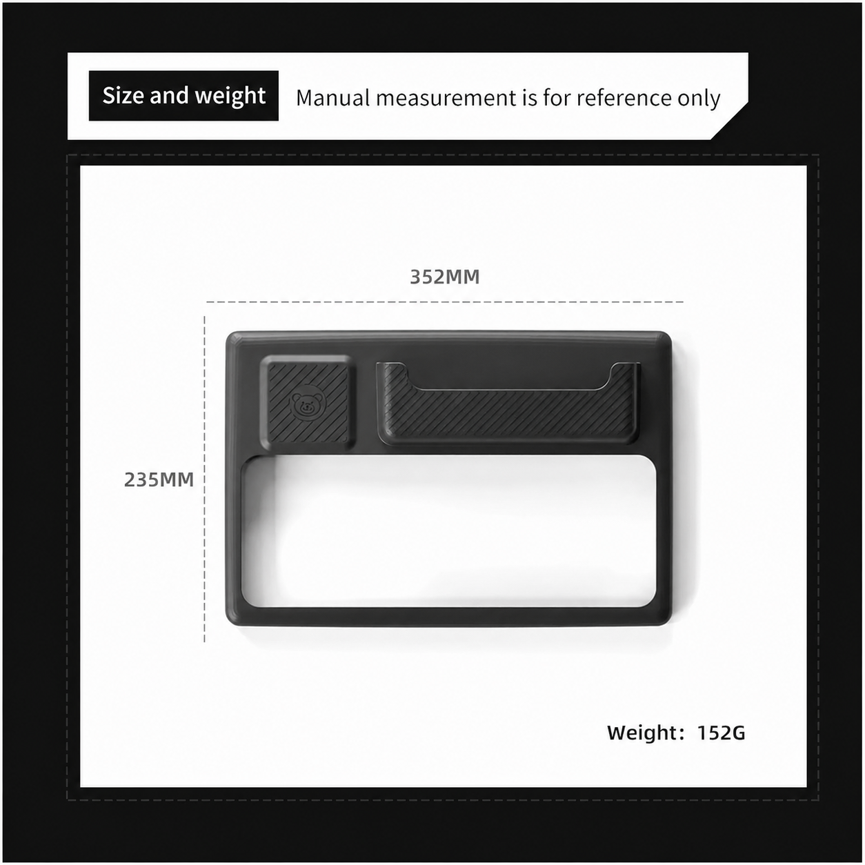 Silicone Central Screen Protector Frame For Tesla Model 3 Highland / Y Juniper